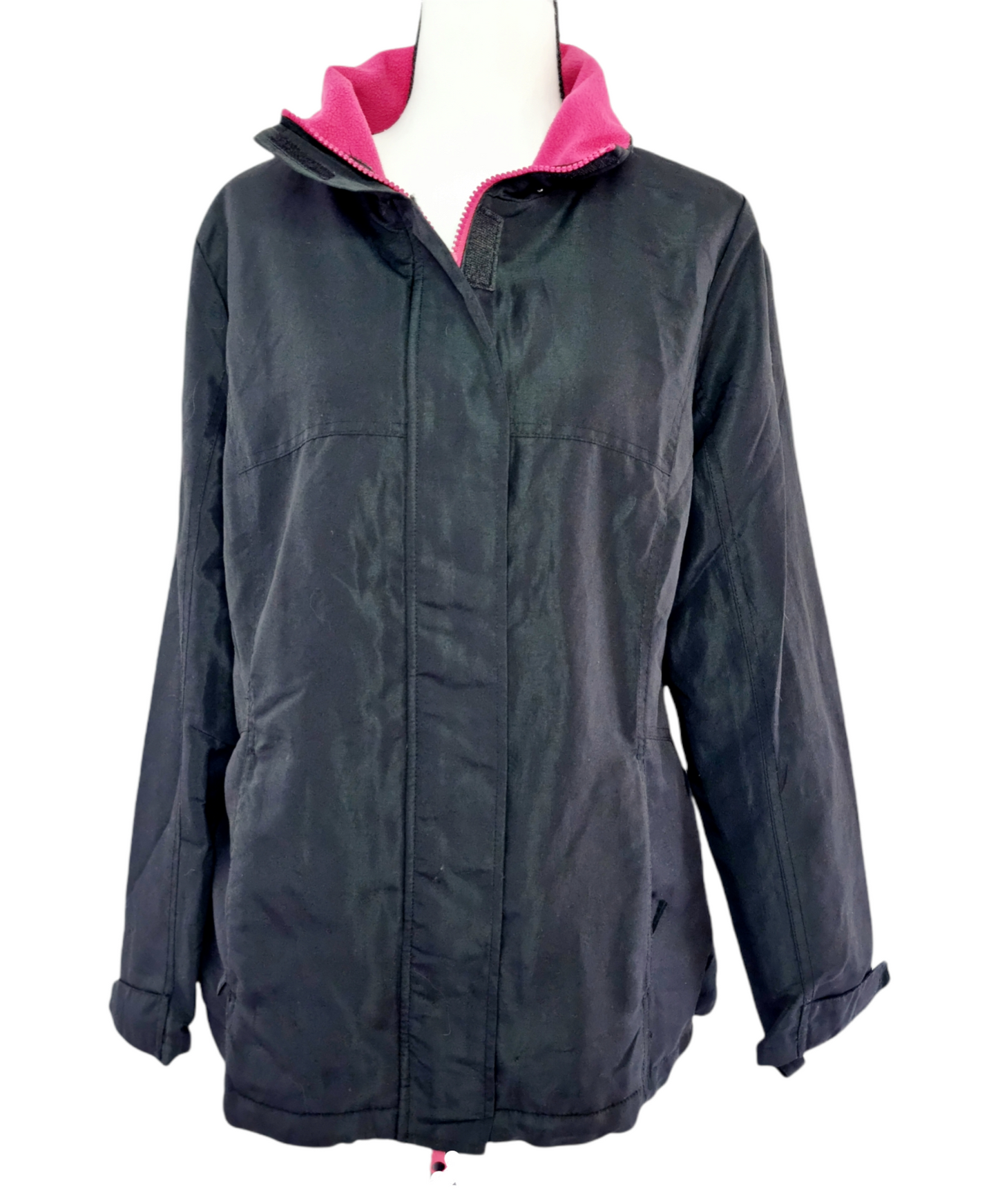 Veste d’été noir avec intérieur rose (SIZE : L)