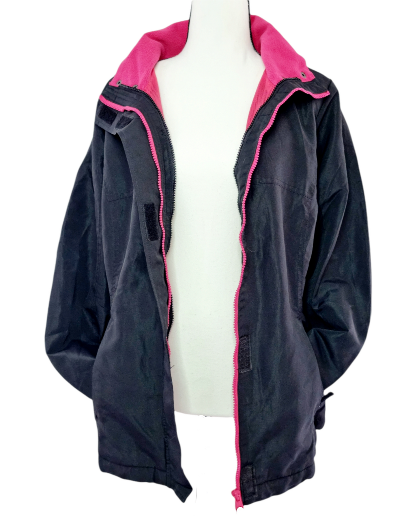 Veste d’été noir avec intérieur rose (SIZE : L)