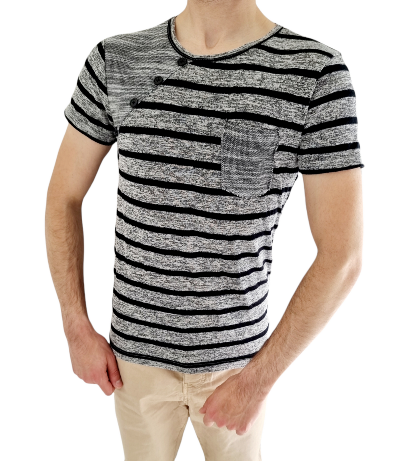 T-shirt rayé (SIZE : M)