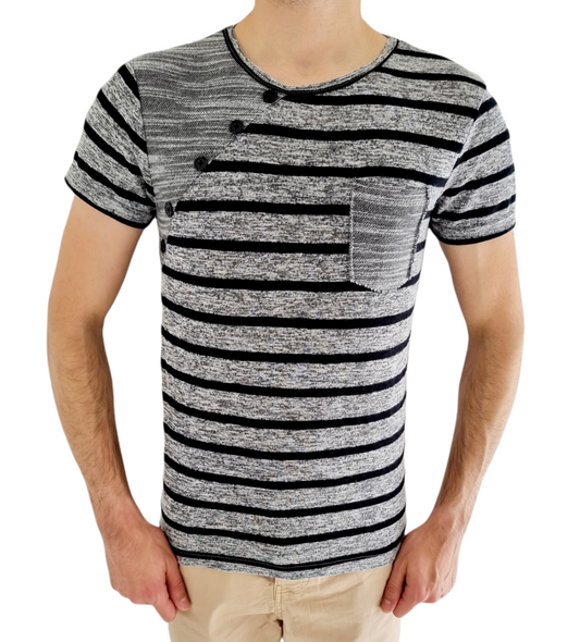 T-shirt rayé (SIZE : M)