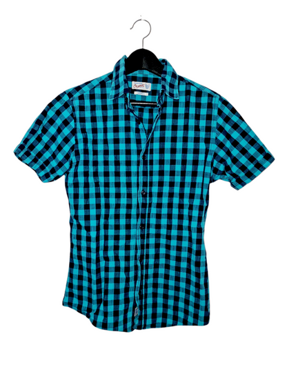 Chemise manches courtes à carreaux (SIZE : S)