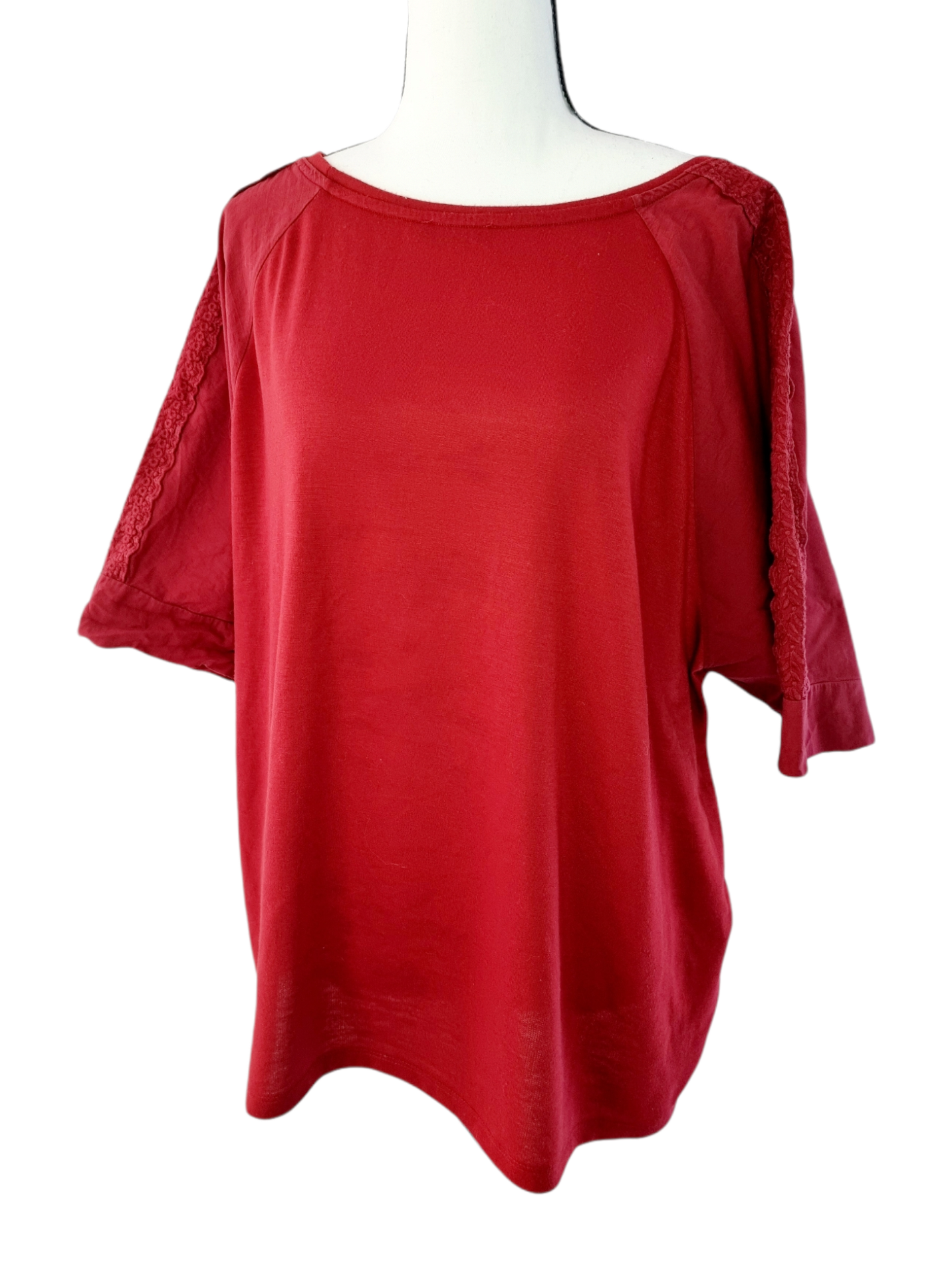 T-shirt rouge chauve-souris (SIZE : XL)