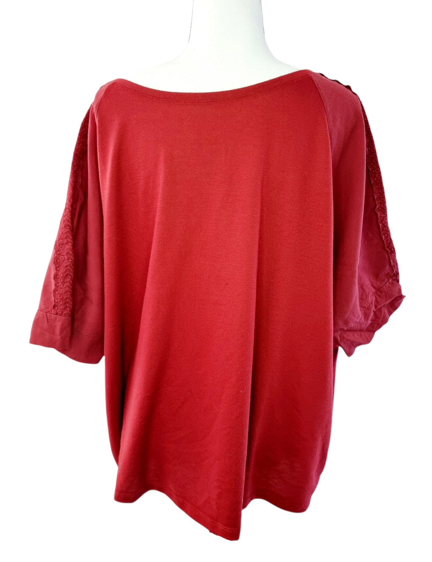 T-shirt rouge chauve-souris (SIZE : XL)