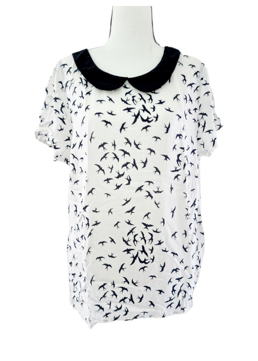 T-shirt à col avec hirondelles (SIZE : 50)
