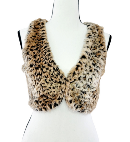 Gilet court léopard (SIZE : XS)