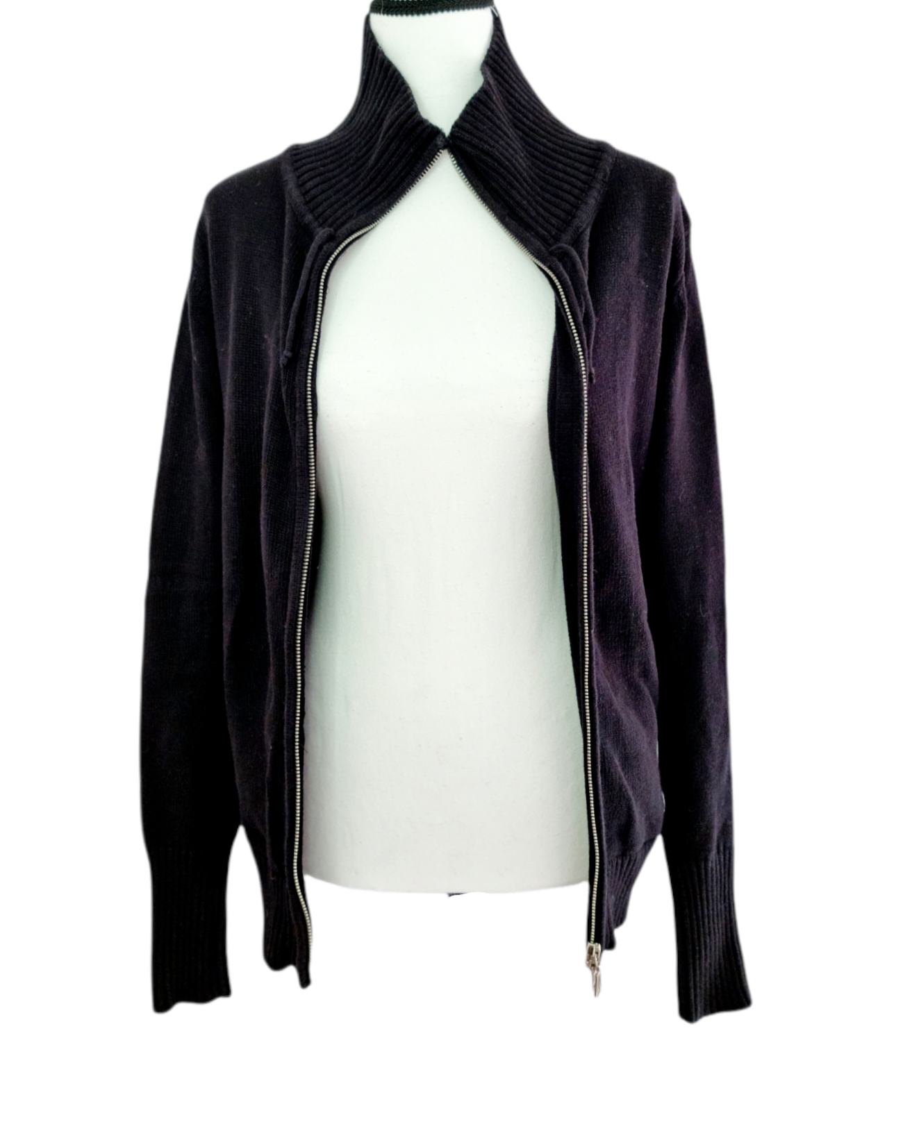 Jaquette noire à col montant (SIZE : L)