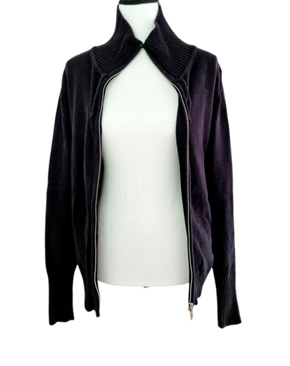 Jaquette noire à col montant (SIZE : L)