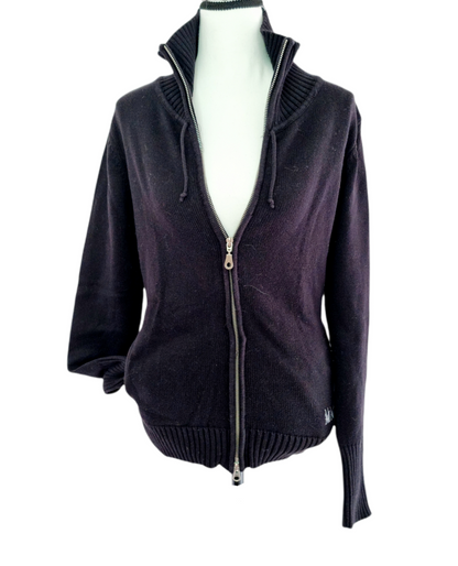 Jaquette noire à col montant (SIZE : L)