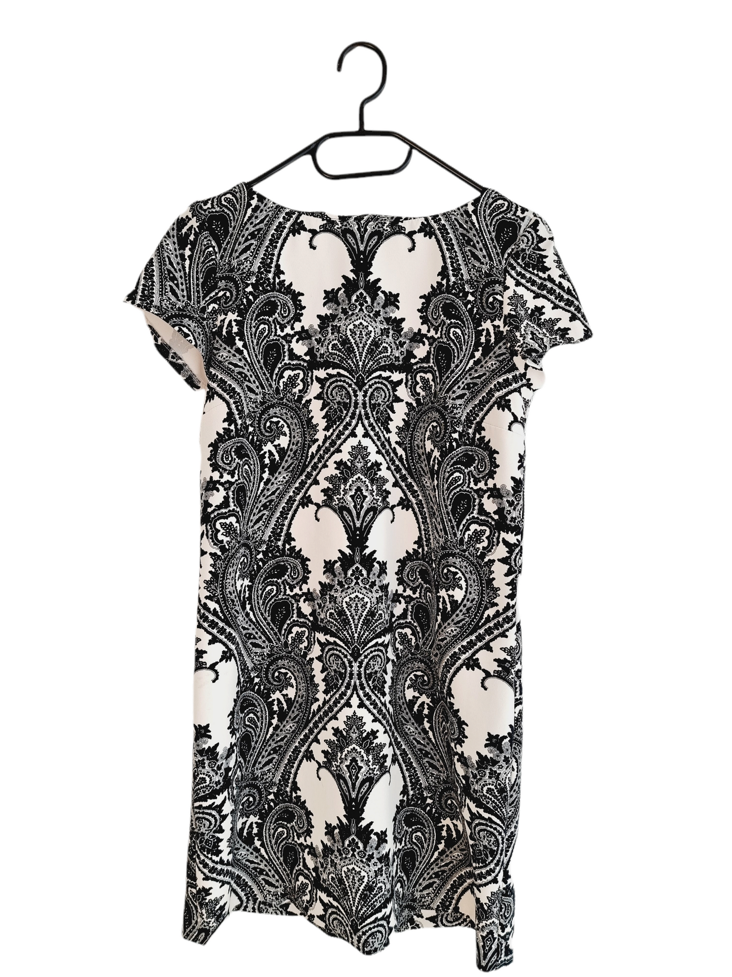 Robe noire & blanche motif baroque (SIZE : XS)