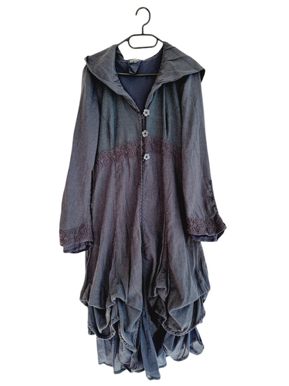 Manteau long à capuche NILE (SIZE : M)