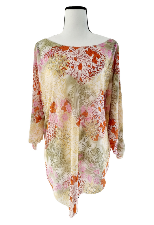 Blouse légère et florale (SIZE : L/XL)