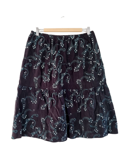 Jupe trapèze motif arabesque (SIZE : 42)