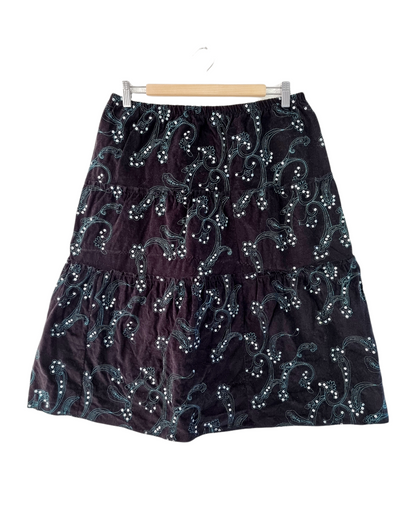 Jupe trapèze motif arabesque (SIZE : 42)