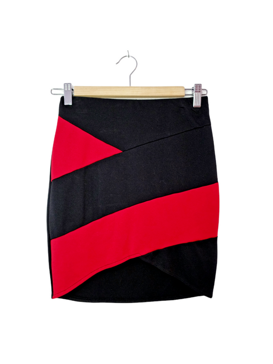 Jupe noire & rouge (SIZE : 34)