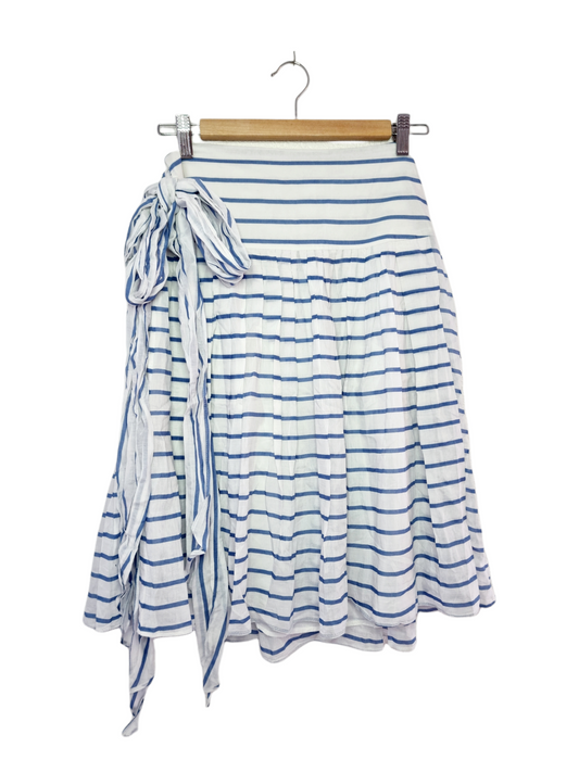 Jupe rayée blanc & bleu (SIZE : 36)