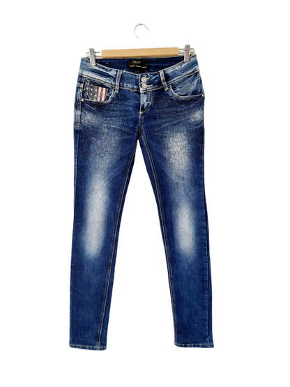 Jeans boyfriends USA avec strass (SIZE : 36)