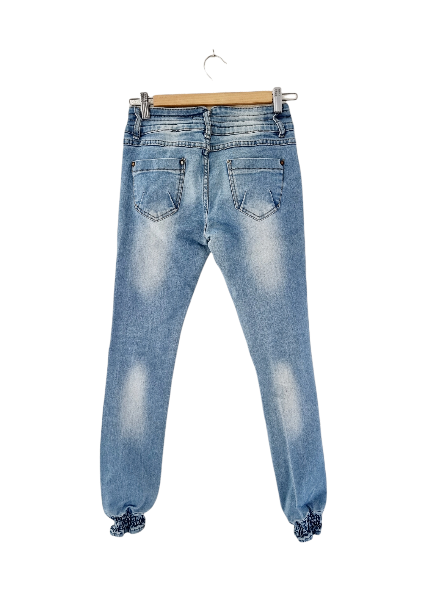 Jeans clair serré sur le bas (SIZE : 34)
