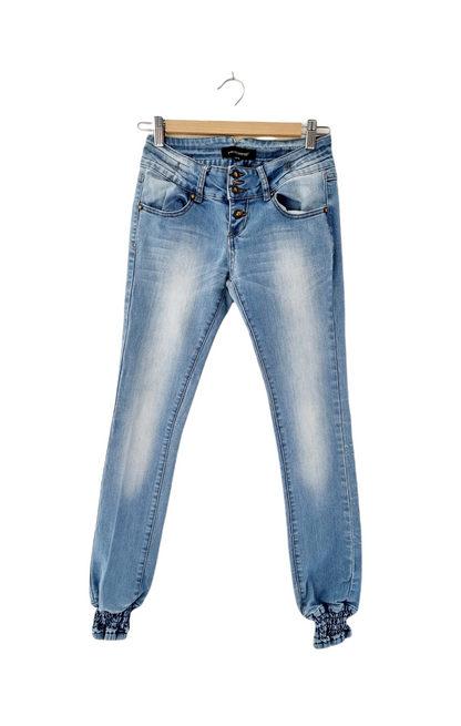 Jeans clair serré sur le bas (SIZE : 34)