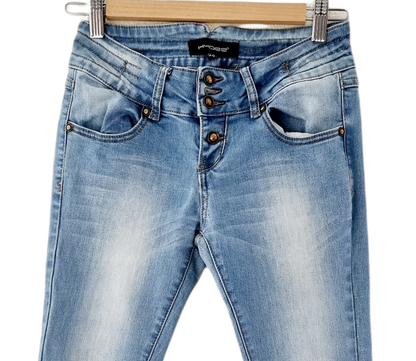 Jeans clair serré sur le bas (SIZE : 34)