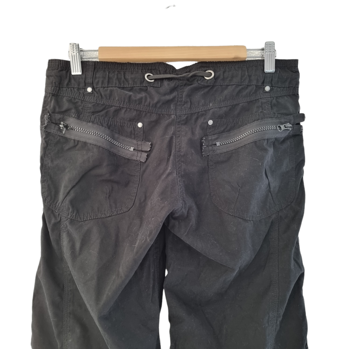 Pantalon large noir réglable aux chevilles (SIZE : 42)