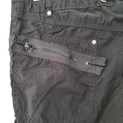 Pantalon large noir réglable aux chevilles (SIZE : 42)