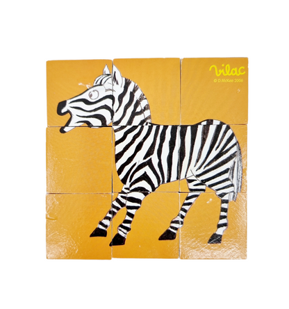 Elmer et ses amis - 9 cubes en bois