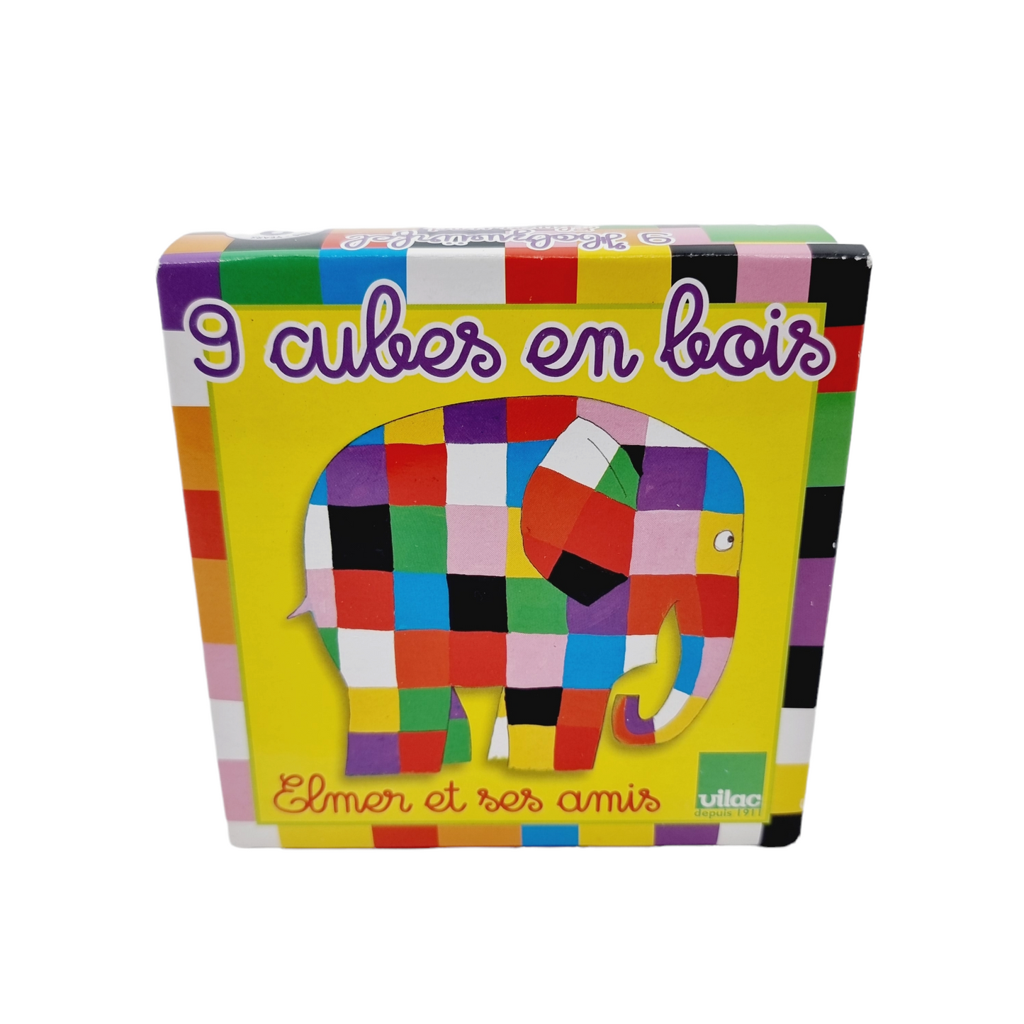 Elmer et ses amis - 9 cubes en bois