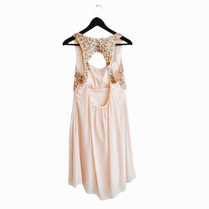 Robe de cocktail - rose pâle (SIZE : 44)