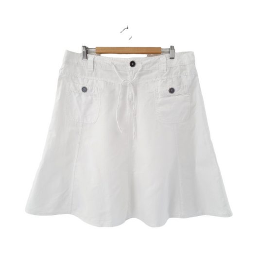 Jupe A-line blanche (SIZE : 48)