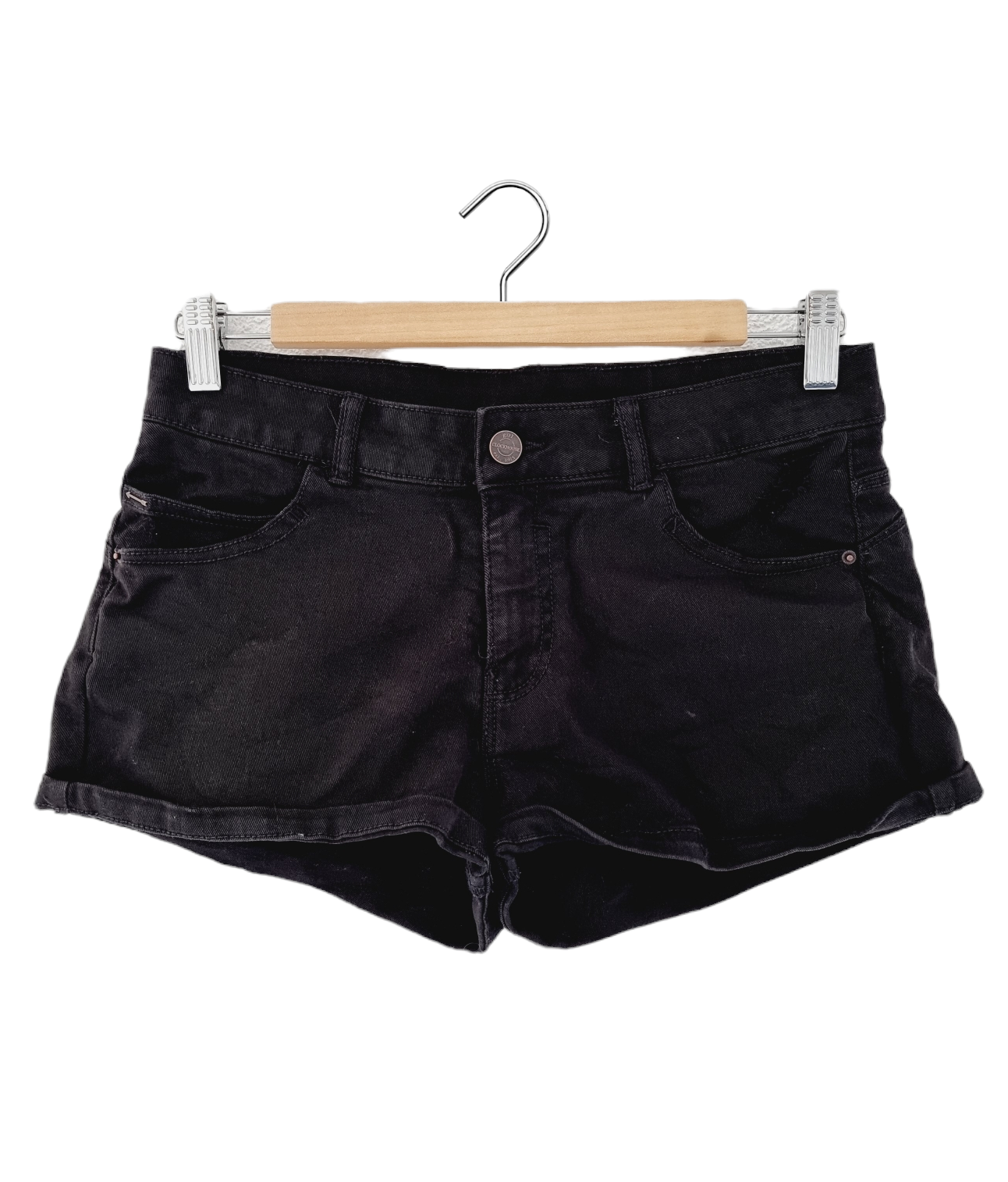 Short en jeans noir (SIZE : 34)