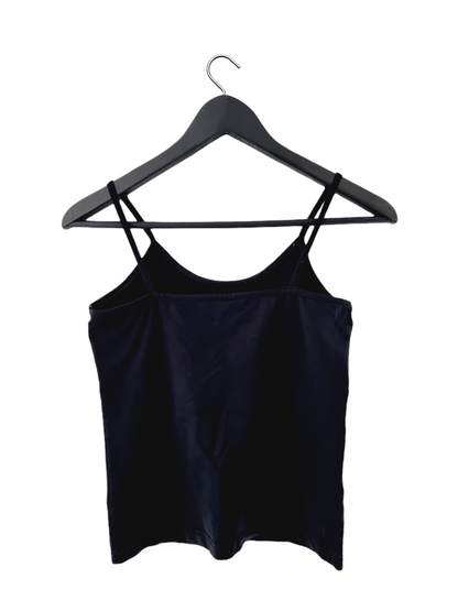 Top noir simple à bretelles fines (SIZE : XS)