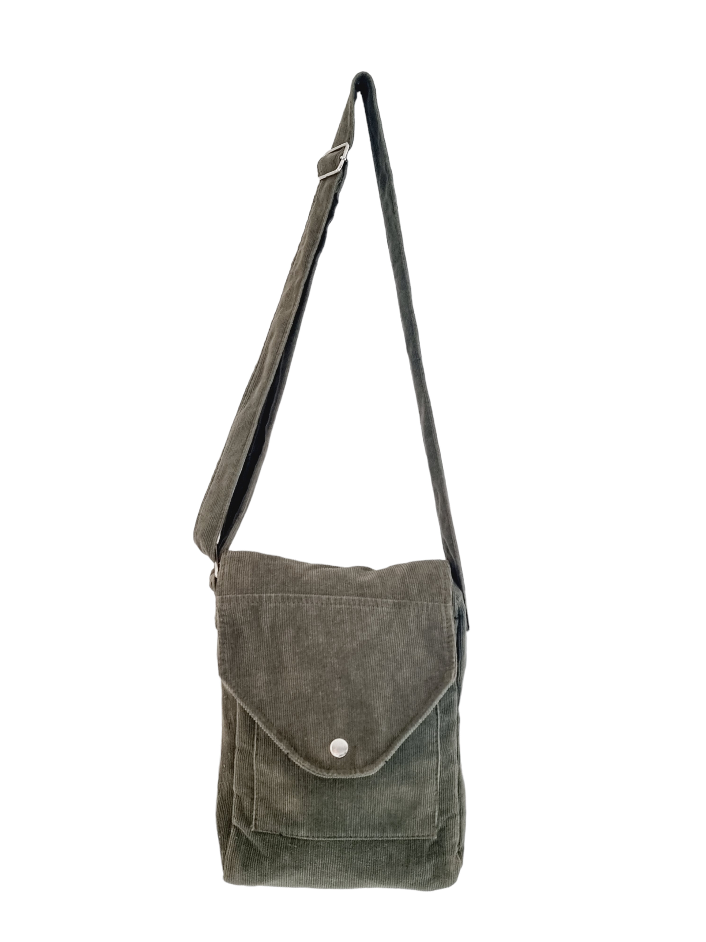 Sac bandoulière en tissu kaki