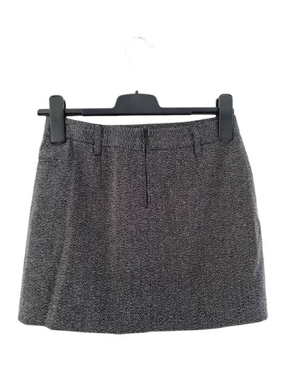 Jupe grise chinée - Sisley (SIZE : 38)