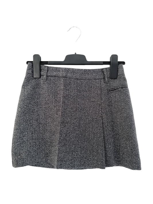 Jupe grise chinée - Sisley (SIZE : 38)