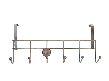 Patère de porte à 6 crochets