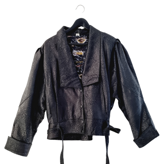 Bomber vintage en cuir (SIZE : M)