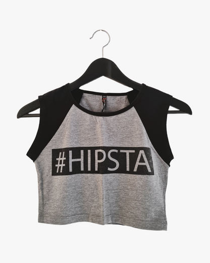 T-shirt crop top - #HIPSTA
