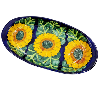 Plat ovale - Tournesol