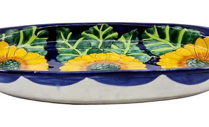 Plat ovale - Tournesol