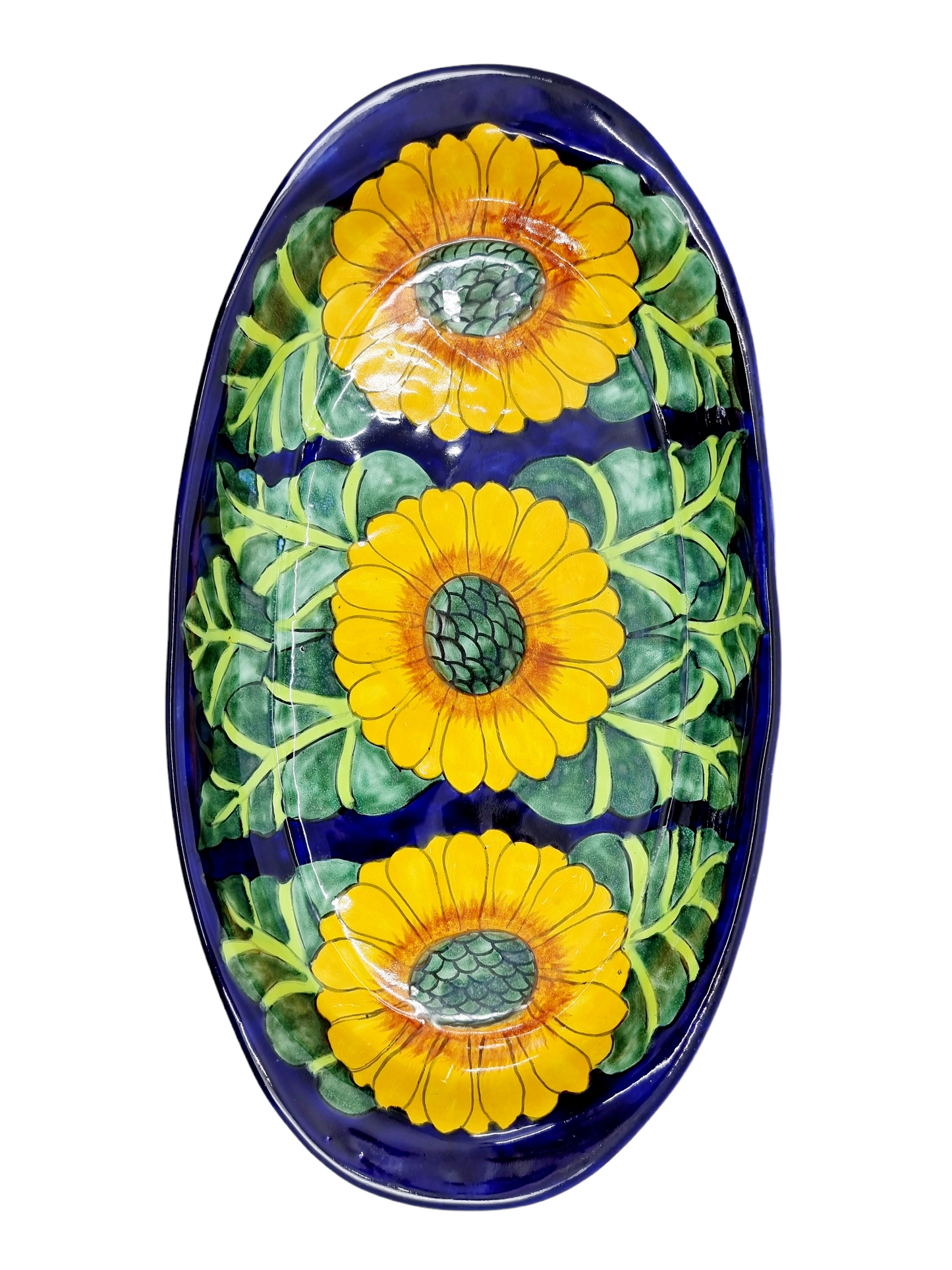 Plat ovale - Tournesol