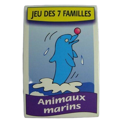 Jeu des 7 familles - Animaux marins