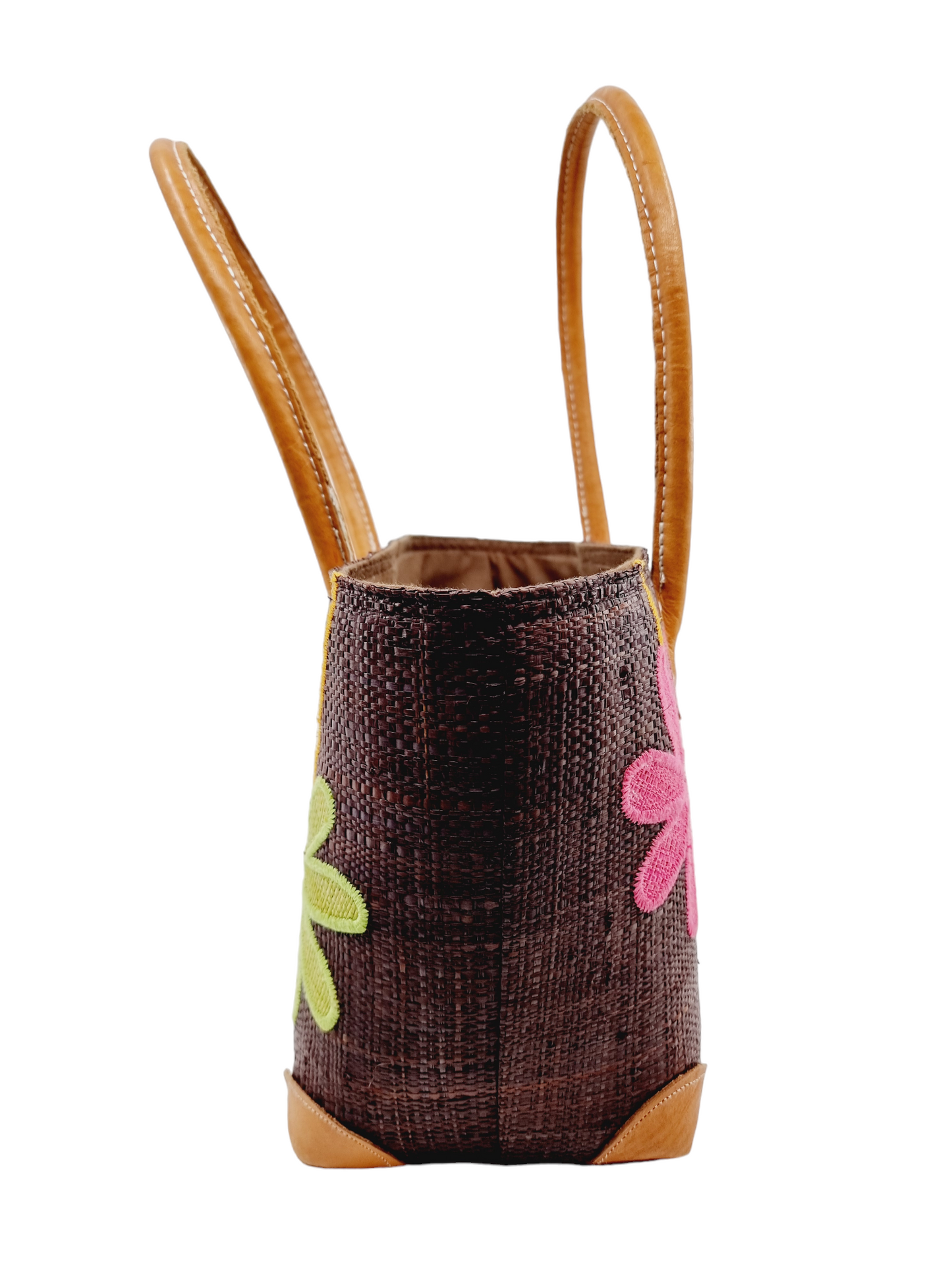 Cabas brodé en raphia