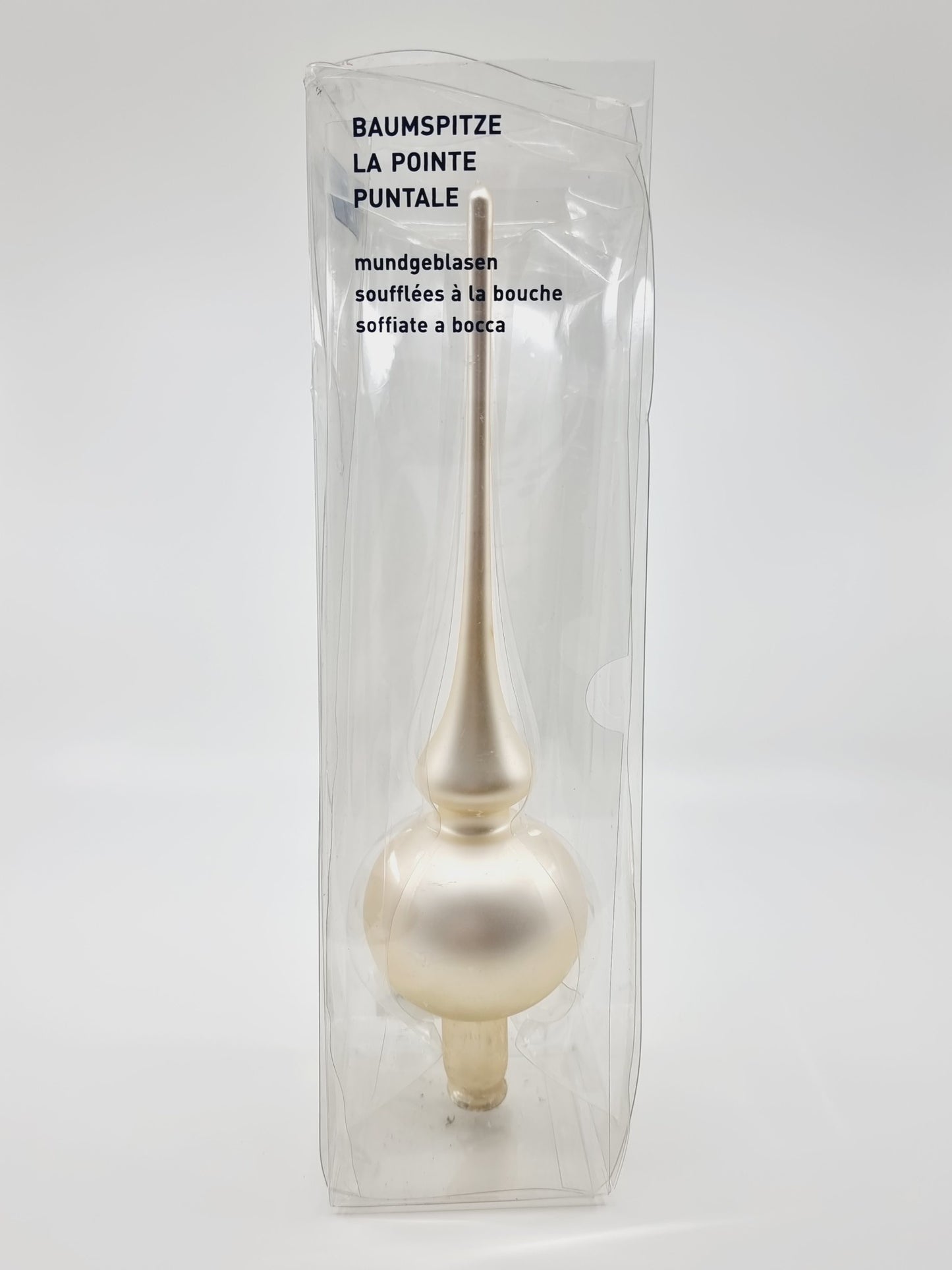 Pointe de sapin, soufflée à la bouche