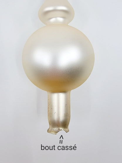 Pointe de sapin, soufflée à la bouche