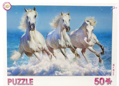 Puzzle - Chevaux dans l'eau