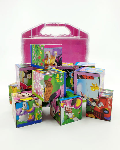 Puzzle cube  - Minnie et ses amis (12 cubes)