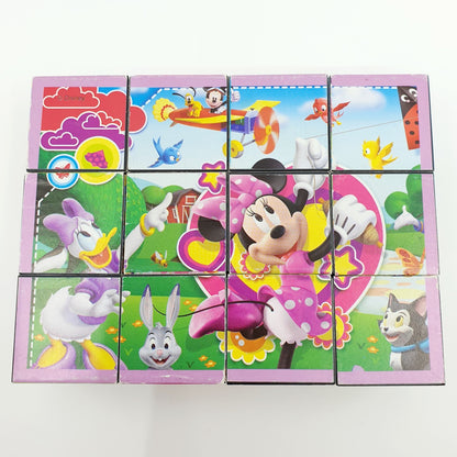 Puzzle cube  - Minnie et ses amis (12 cubes)