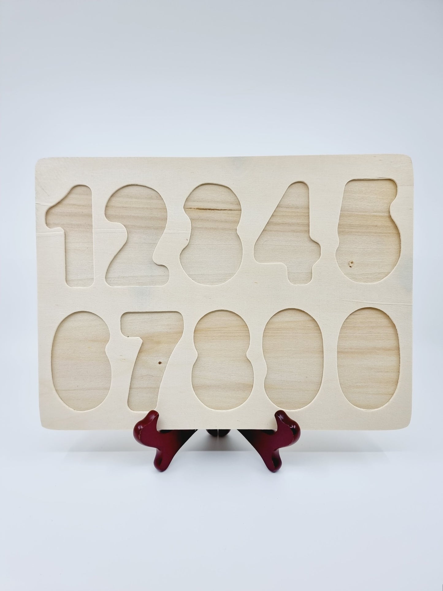 Puzzle des chiffres en bois