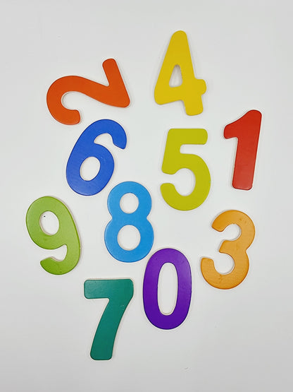 Puzzle des chiffres en bois