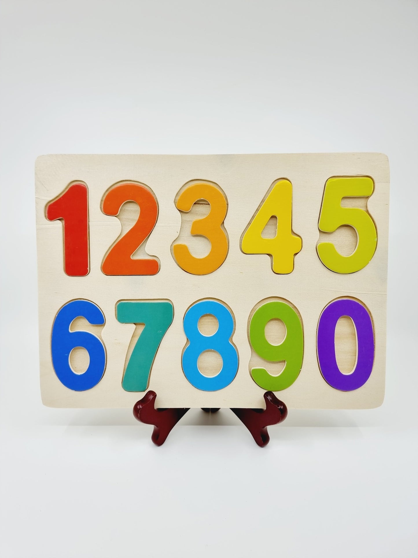 Puzzle des chiffres en bois